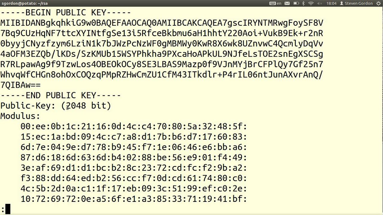 Generate public and private key rsa openssl software